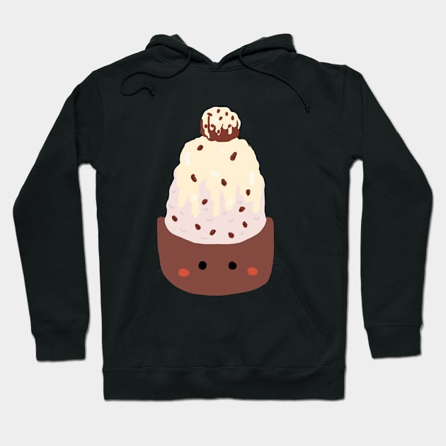 Red bean shaved ice Hoodie by artoftilly